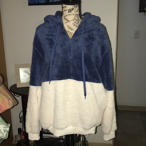 LONGYUAN 3 QUARTER ZIP SHERPA HODDIE - Picture 1 of 11